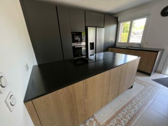 OK PLAN DE TRAVAIL ET ILOT granit NZ effet cuir
