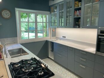 OK PLAN DE TRAVAIL quartzite Olympia White adouci