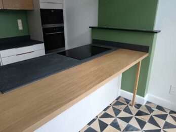 OK Plan de travail et ilot Uniceramica Basalt Black